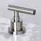 Kingston Brass FSC8958CML Manhattan Widespread Bathroom Faucet W/ Brass Pop-Up, Nickel FSC8958CML - alternate 5